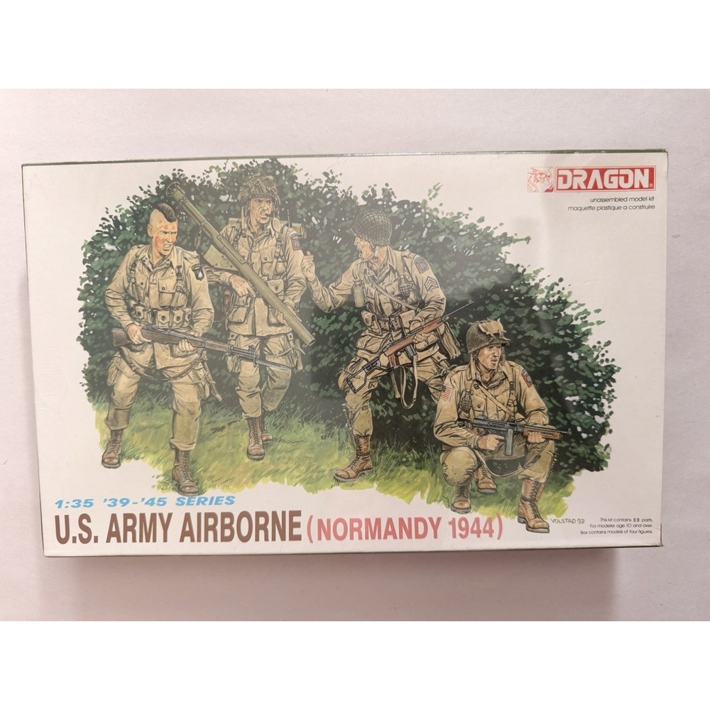 Dragon 6010 1/35 US Army Airborne Normandy 1944 Figures Model Kit - Sealed